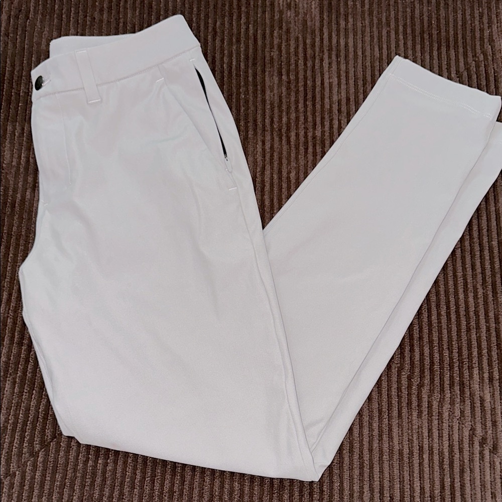 Lululemon Mens ABC Slim Fit Pant Size 28 Silver Drop/gray